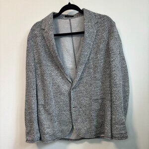 Robert Barakett Grey Knit Blazer Jacket